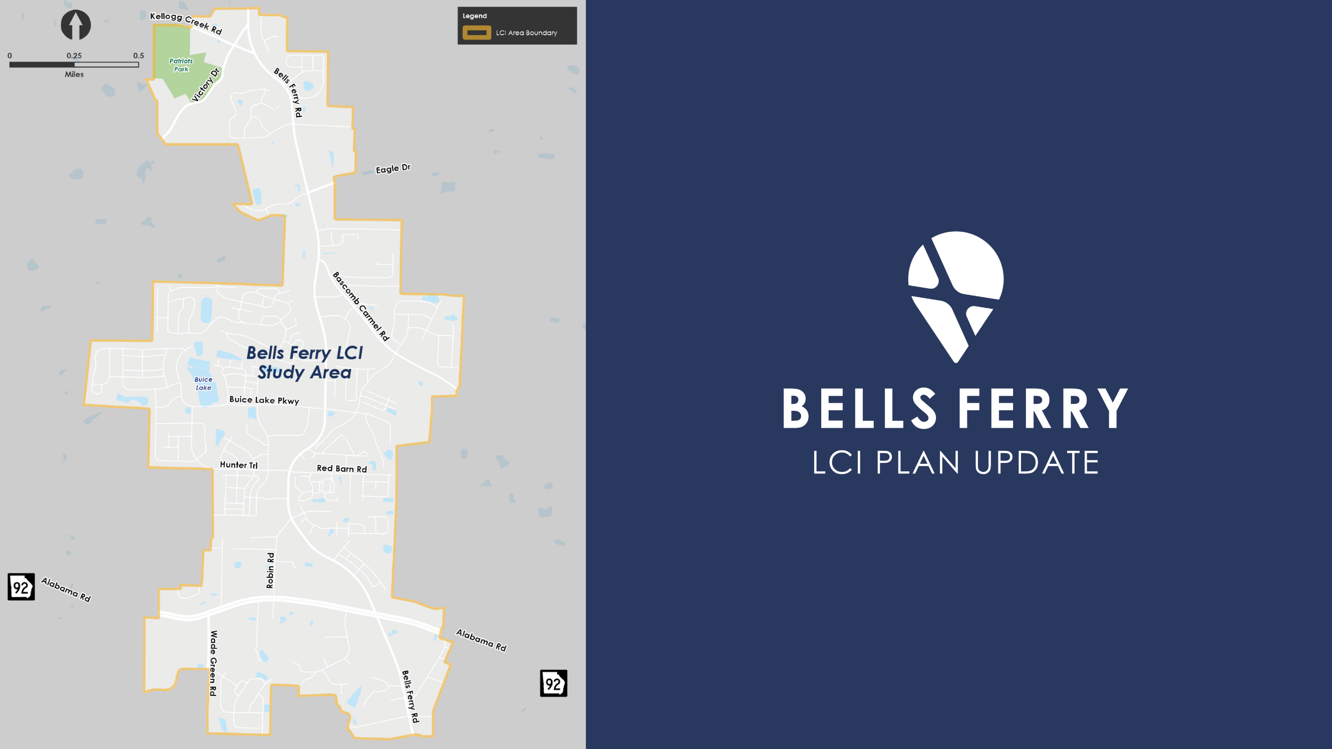 map of the bells ferry lci area
